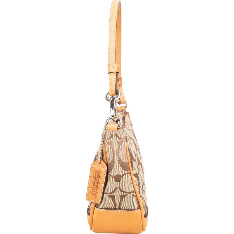 Coach Signature Monogram Pochette Handbag
