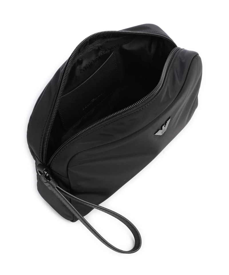 Emporio Armani Nylon Recycled Kulturbeutel black beauty