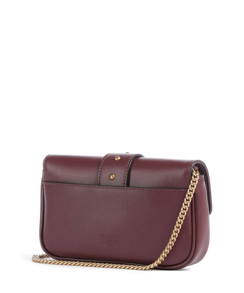 Pinko Love One Pocket New Buckle Umhängetasche ribes intenso/antique gold