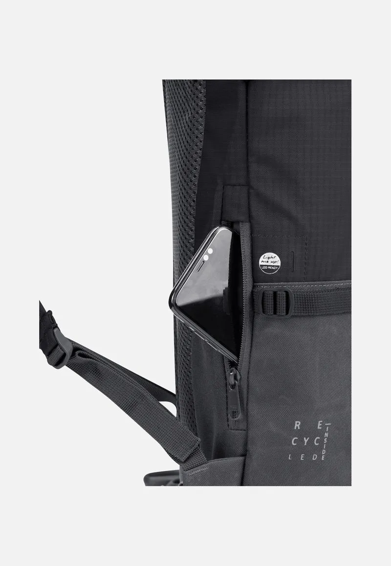 CityGo 23 II Black - Rolltop Rucksack