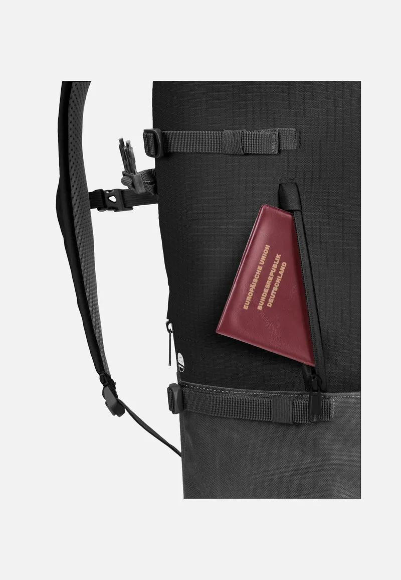 CityGo 23 II Black - Rolltop Rucksack
