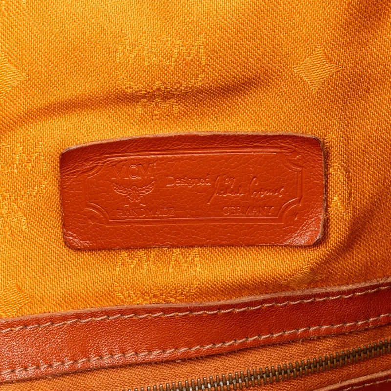 MCM Monogram Visetos Drawstring Bucket Crossbody Bag