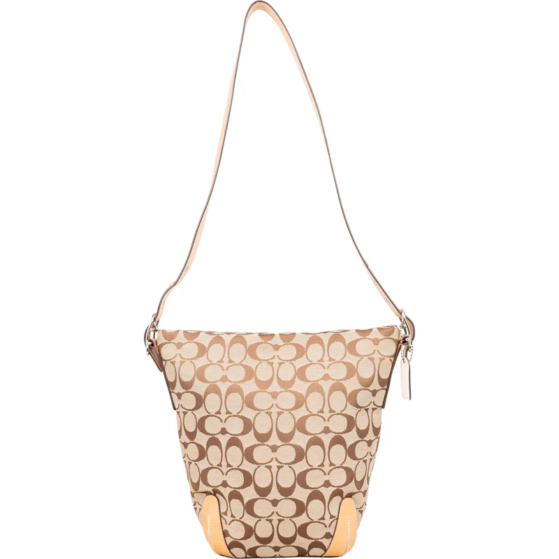 Coach Monogram Signature Jacquard Shoulder Bag