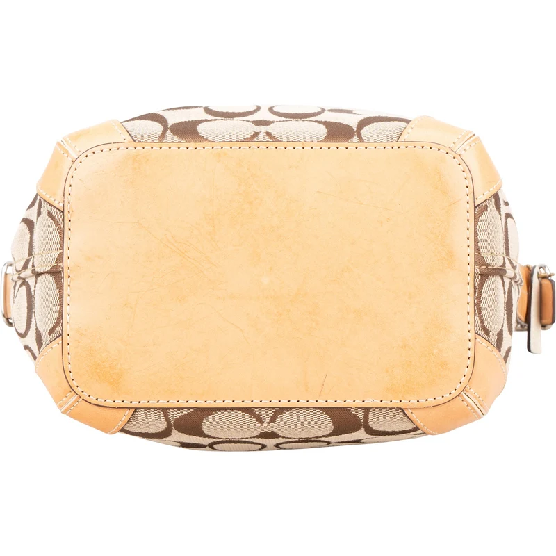 Coach Monogram Signature Jacquard Shoulder Bag