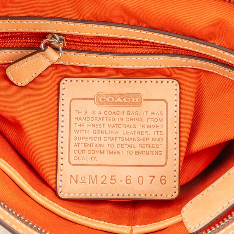 Coach Monogram Signature Jacquard Shoulder Bag