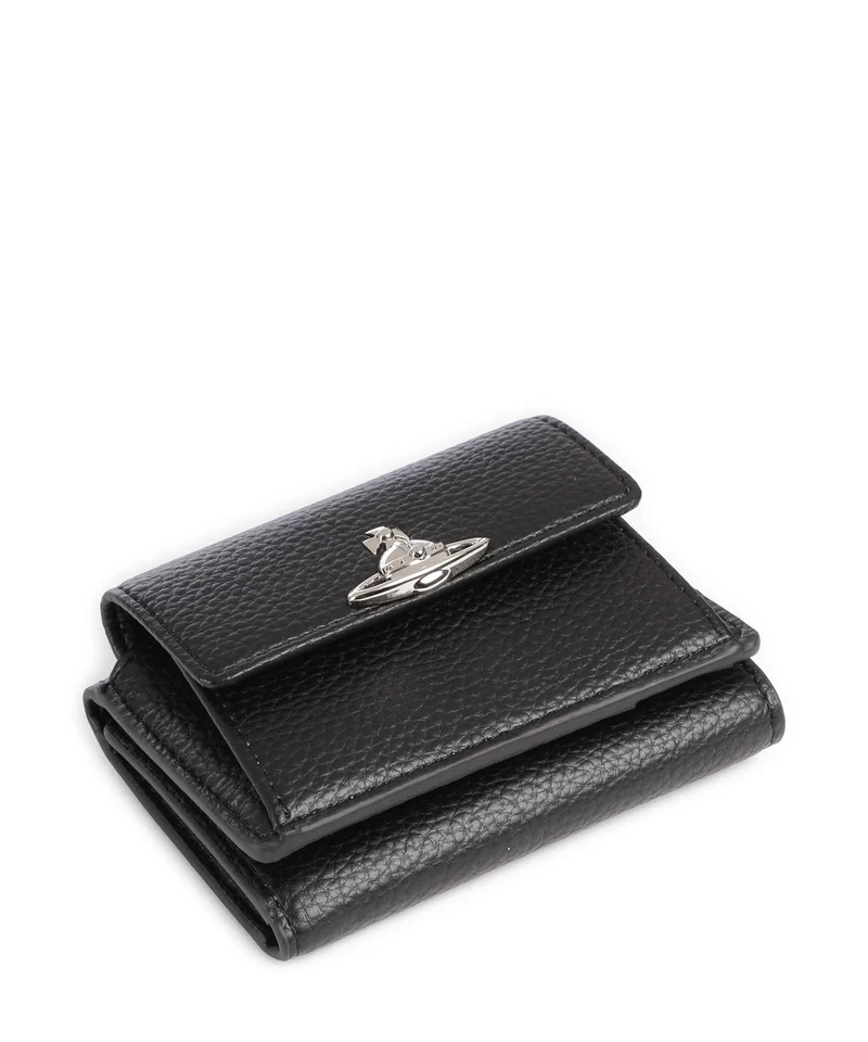 Vivienne Westwood Small Flap Grain Geldbörse black