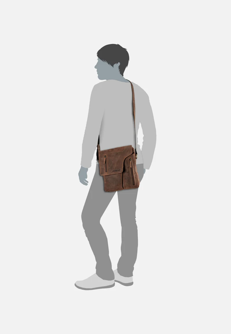 Vintage Revolver Bag Sattelbraun - Crossbody Bag