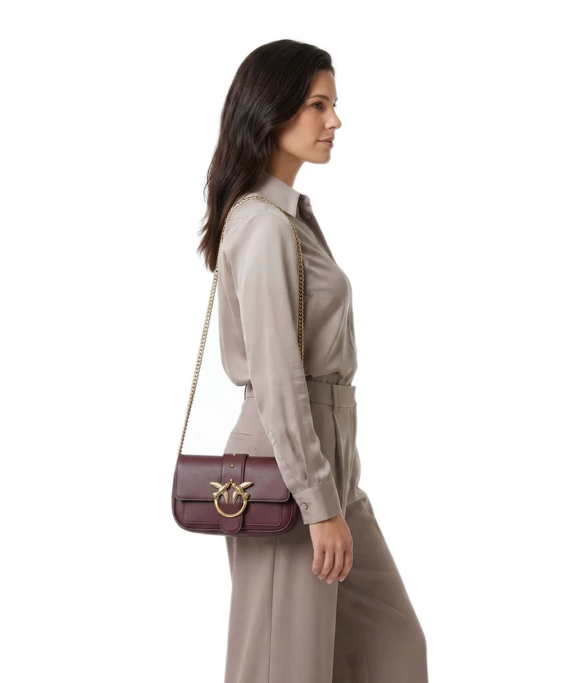 Pinko Love One Pocket Geldbörse ribes intenso/antique gold