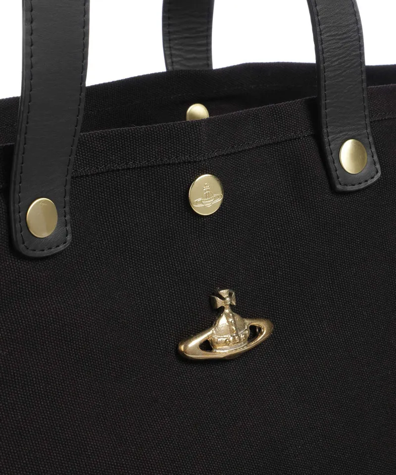 Vivienne Westwood Utility Canvas Shopper black