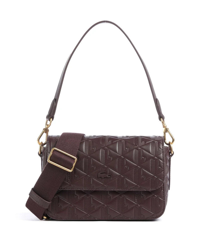 Lacoste Maheki Schultertasche fudge