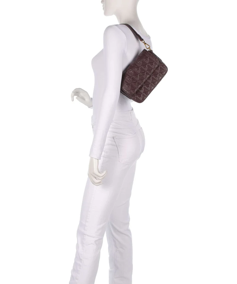Lacoste Maheki Schultertasche fudge