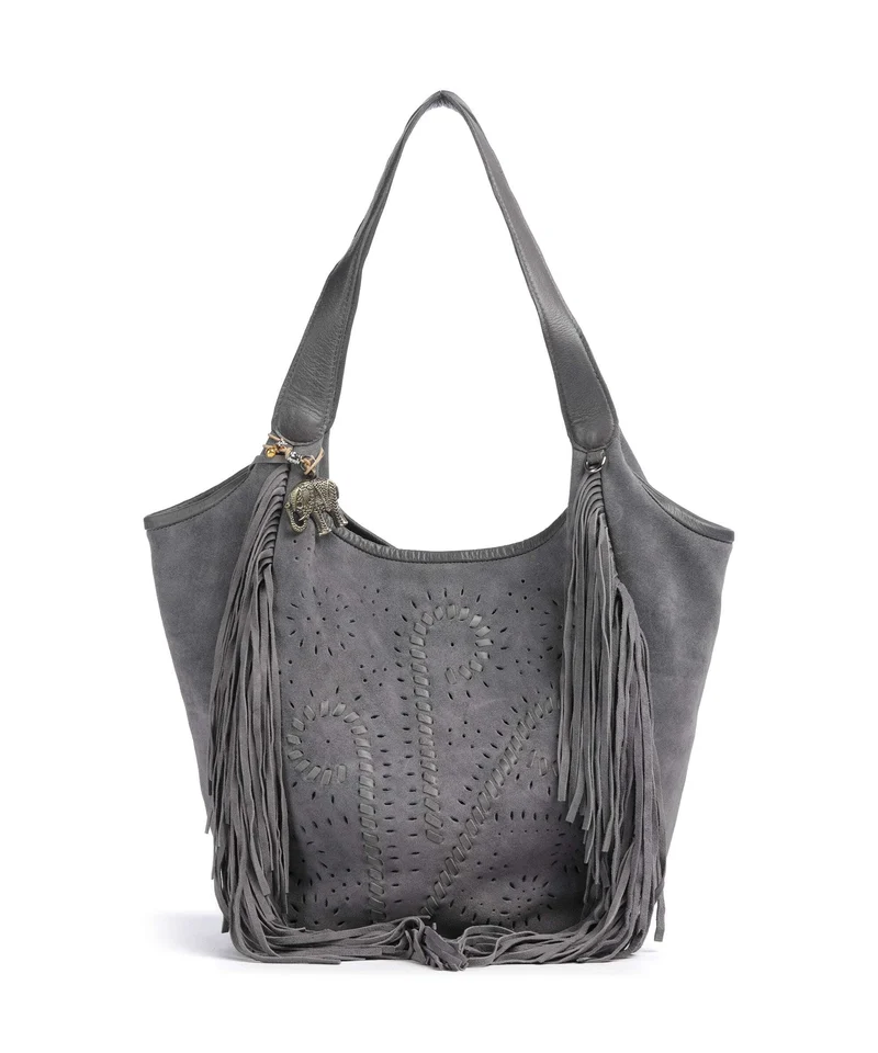 Anokhi Beuteltasche grey