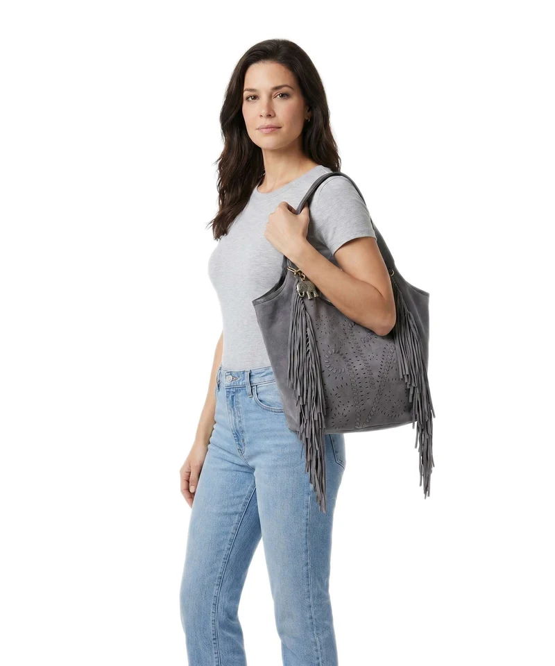 Anokhi Beuteltasche grey