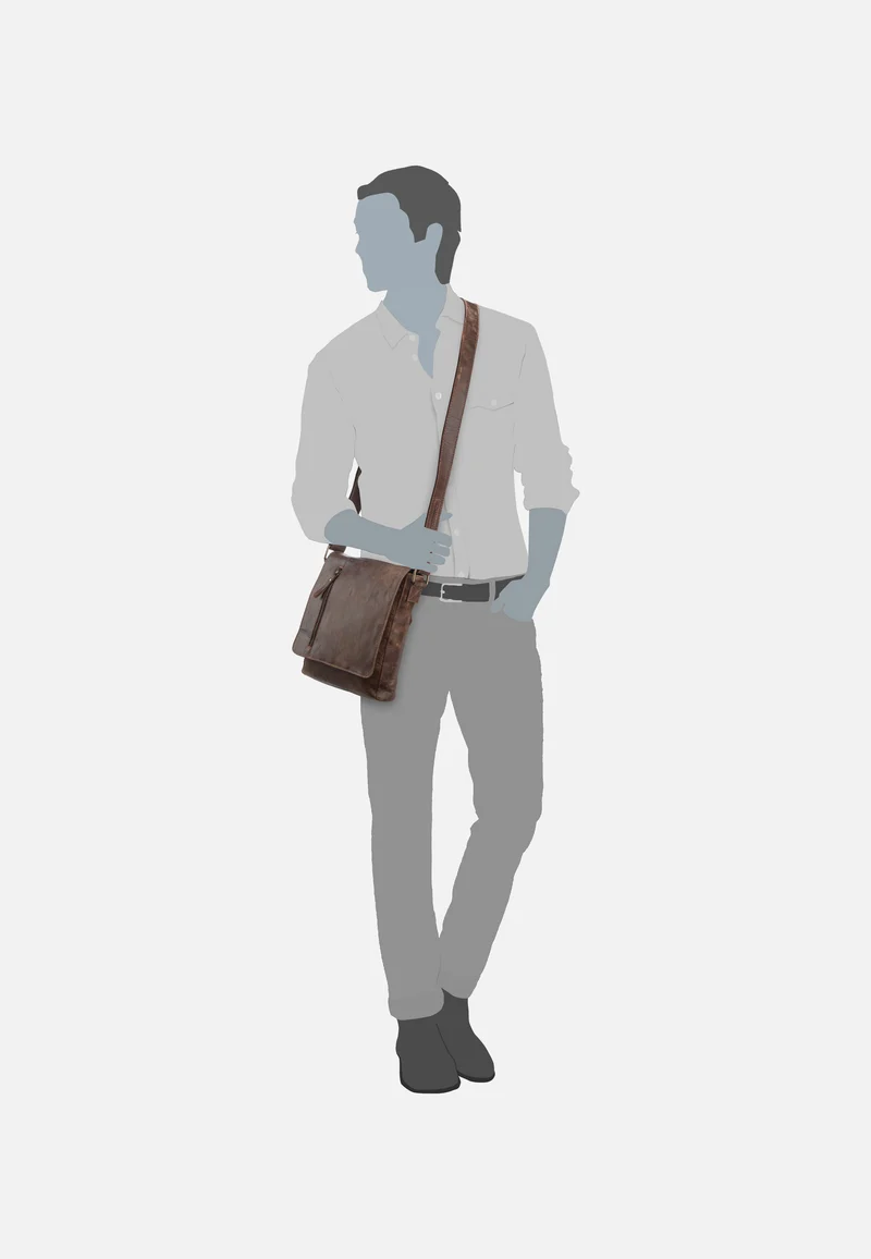 Crunchy 2182 hoch M Braun - Crossbody Bag