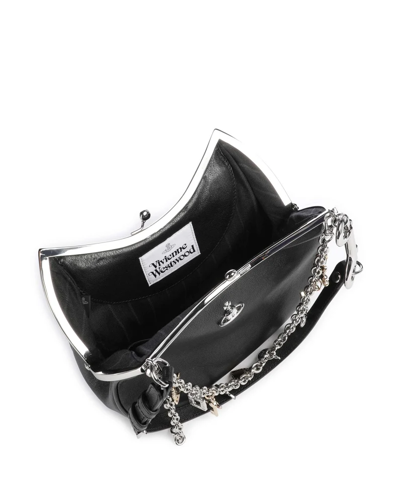 Vivienne Westwood Charm Frame Supple Schultertasche black