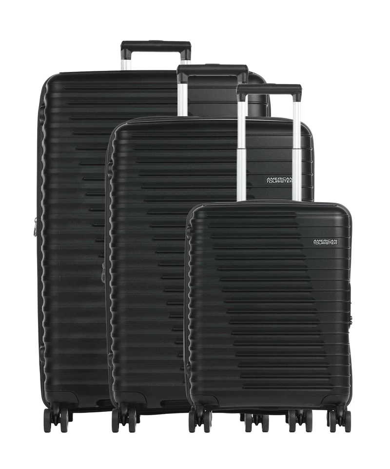 American Tourister Roadrush 4-Rollen Trolley Set shadow black