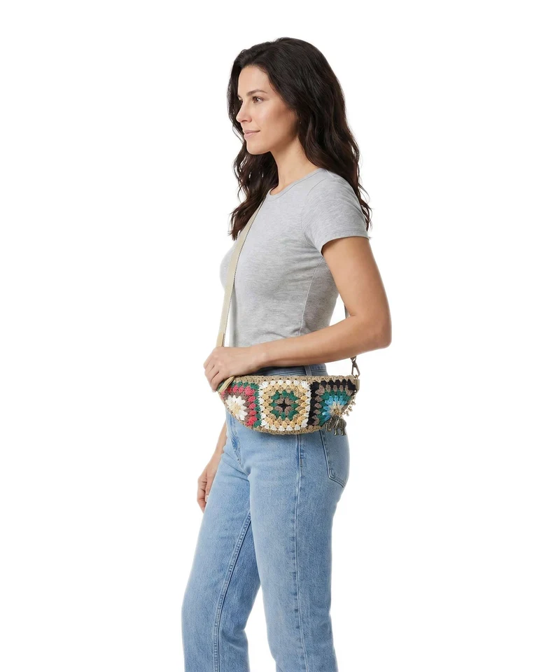 Anokhi Umhängetasche beige