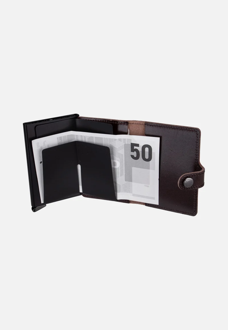 Premium Miniwallet+ Dusk Dark Brown - Portemonnaie