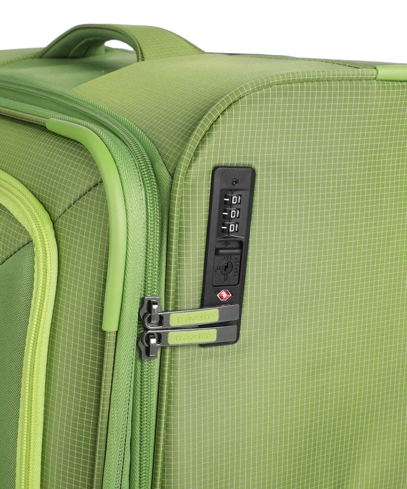 Travelite Corsiica 4-Rollen Trolley fresh green
