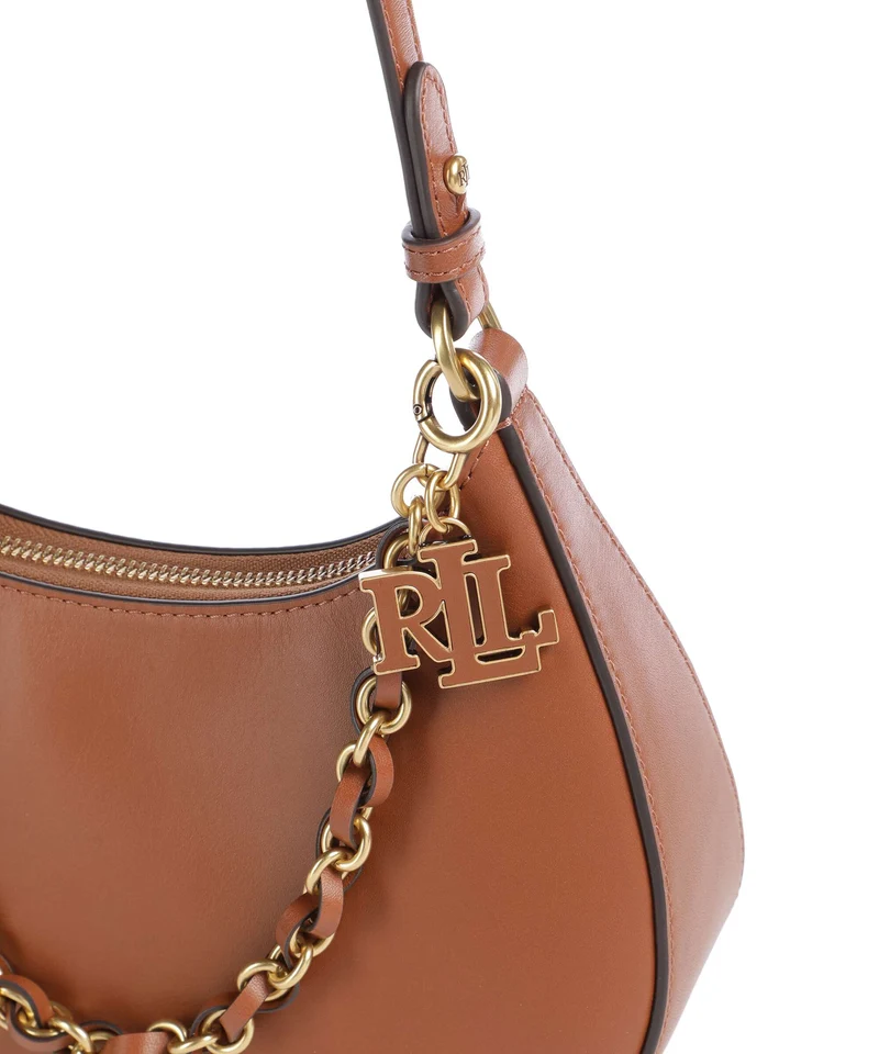 Lauren Ralph Lauren Marcy Medium Schultertasche lauren tan