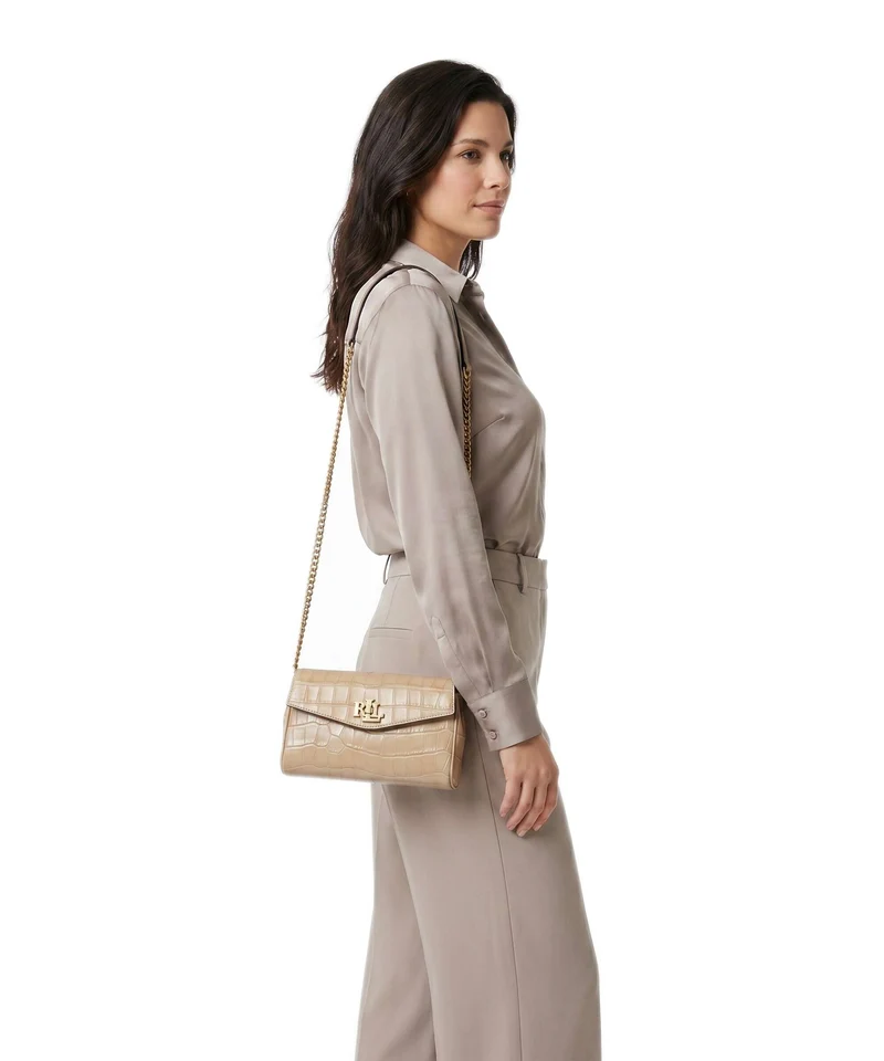 Lauren Ralph Lauren Tanner Large Umhängetasche tan