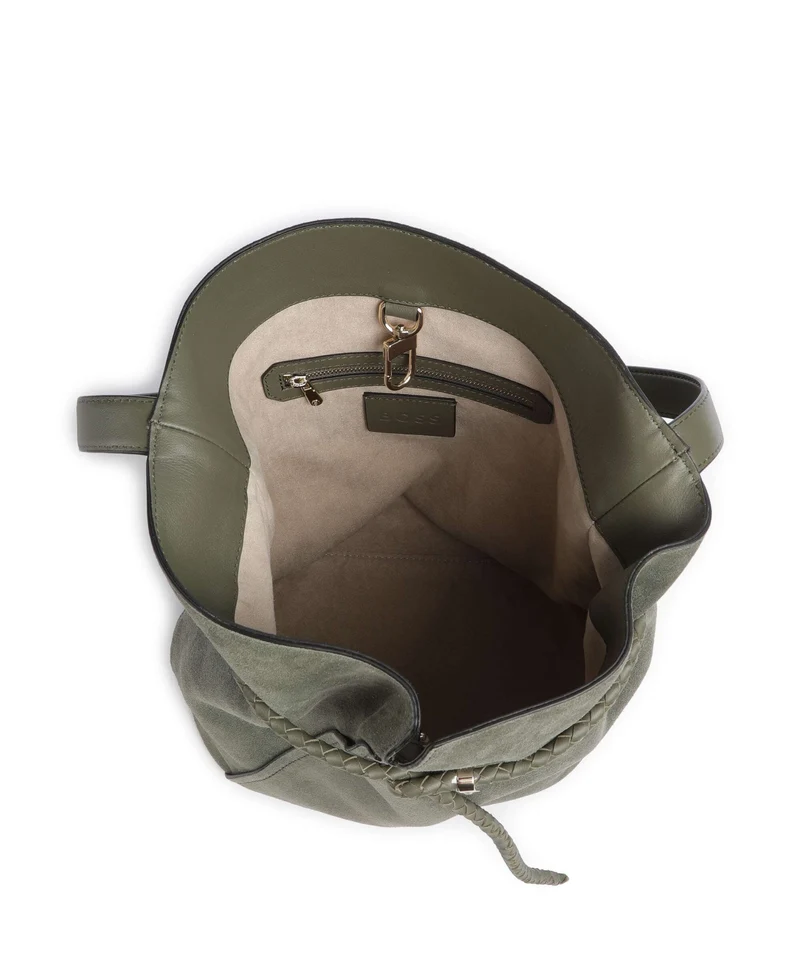 BOSS Revers Bucket Handtasche dark green