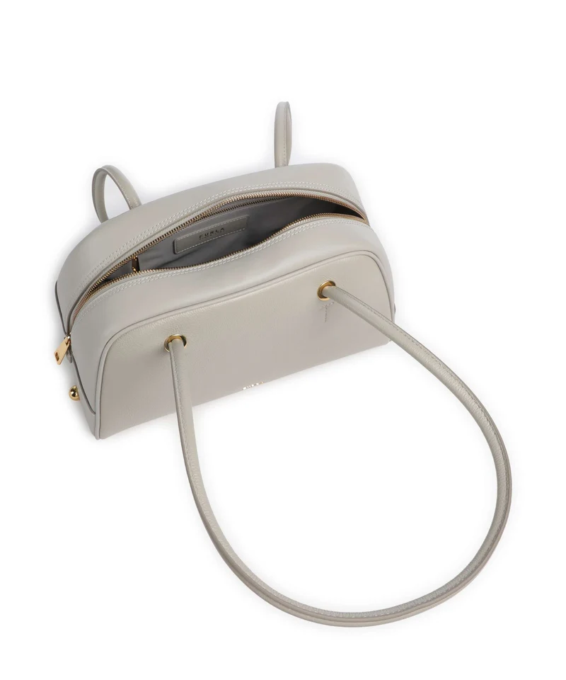 Furla Poppy M Schultertasche stone gray