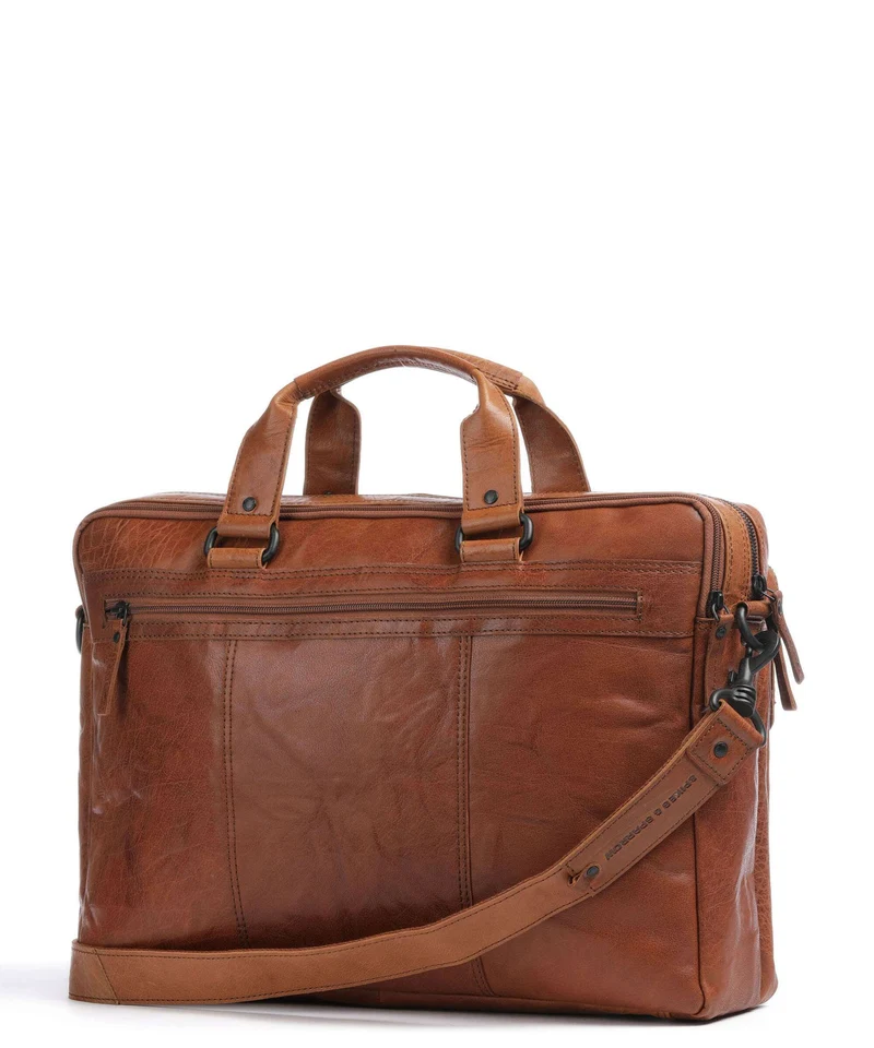 Spikes & Sparrow Bronco Aktentasche cognac