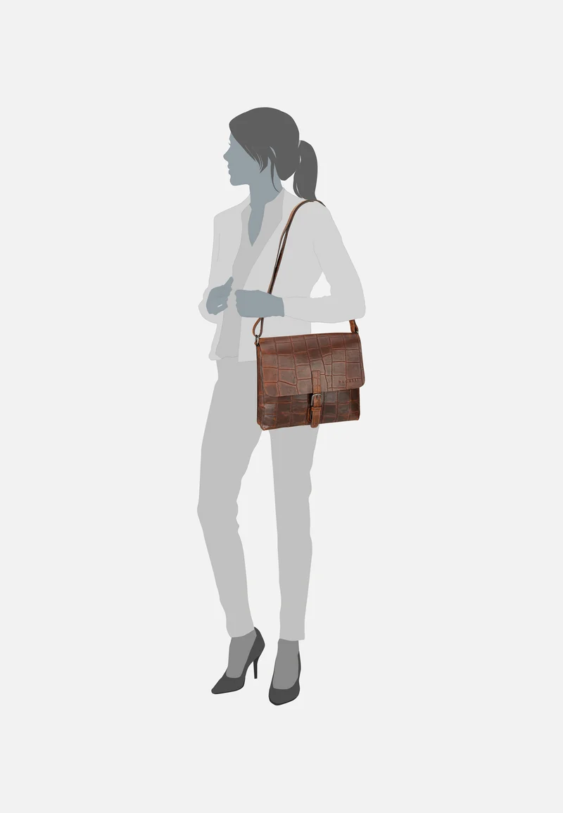 Nevio Cognac - Messenger Bag