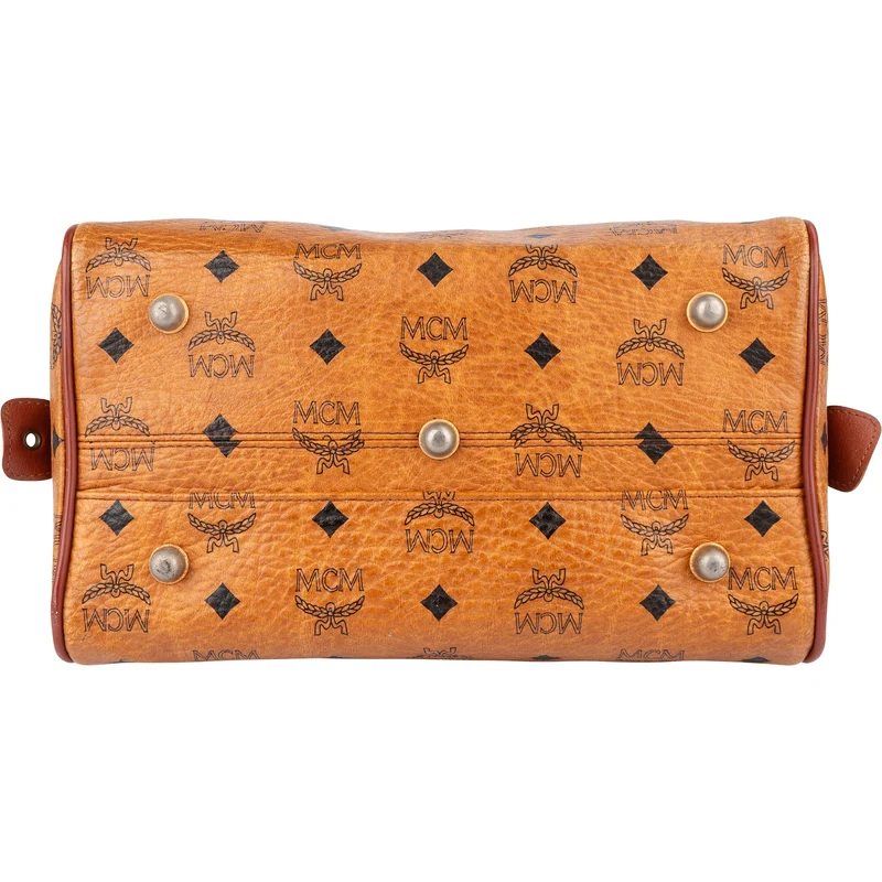 MCM Monogram Visetos Boston Handbag