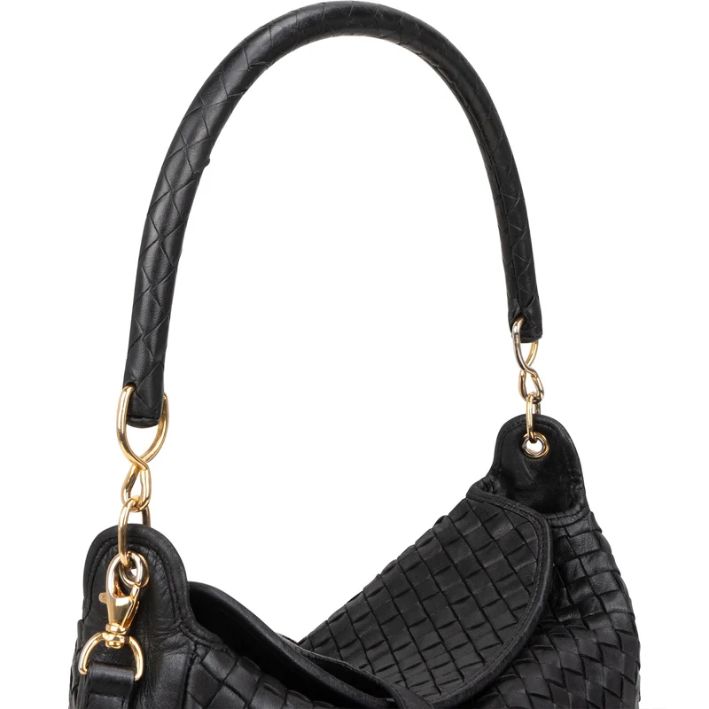 Bottega Veneta Intrecciato Leather Hobo Shoulder Bag