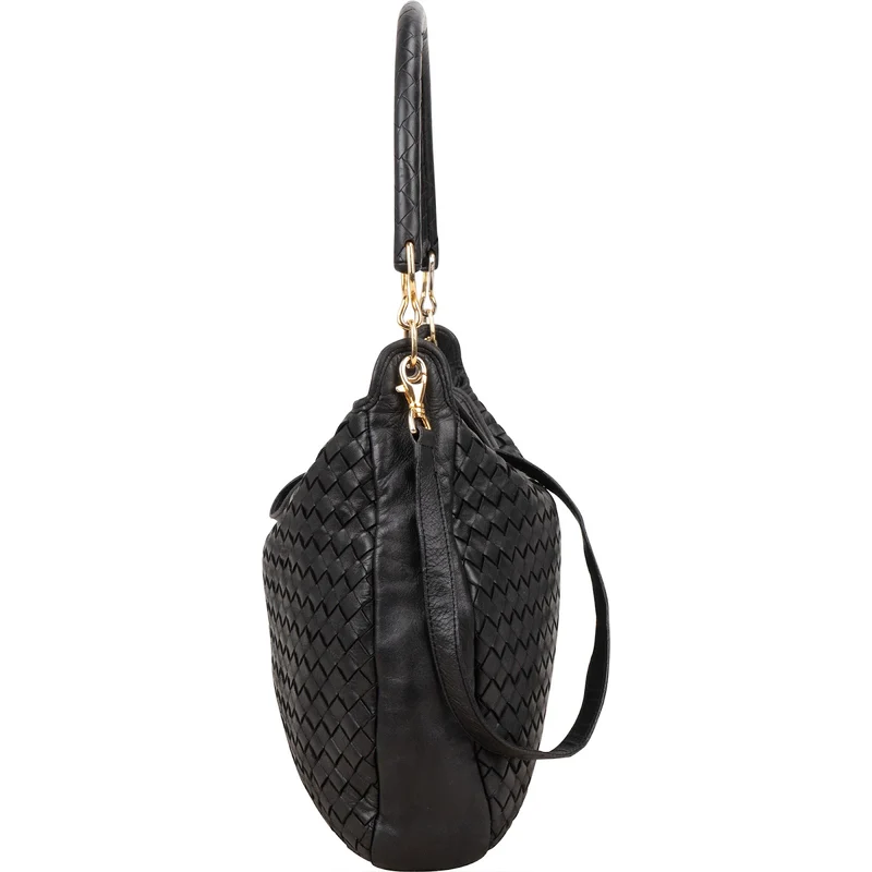 Bottega Veneta Intrecciato Leather Hobo Shoulder Bag