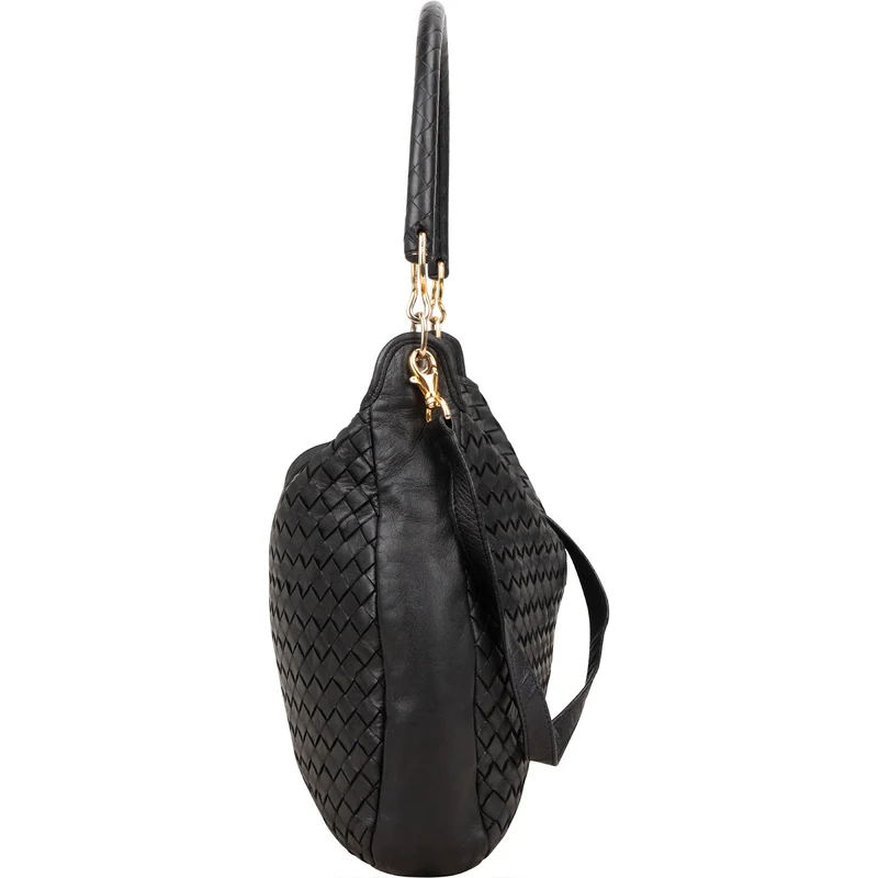 Bottega Veneta Intrecciato Leather Hobo Shoulder Bag