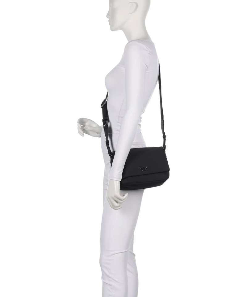 Emporio Armani Nylon Recycled Umhängetasche black beauty