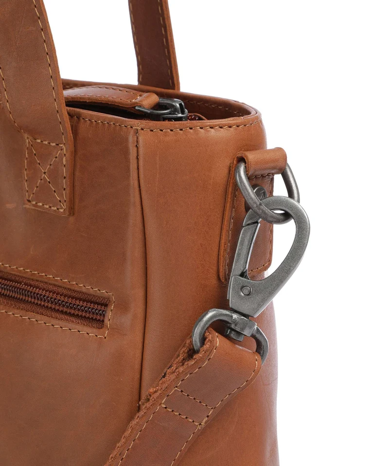 The Chesterfield Brand Wax Pull Up Cow Lingfield Handtasche cognac