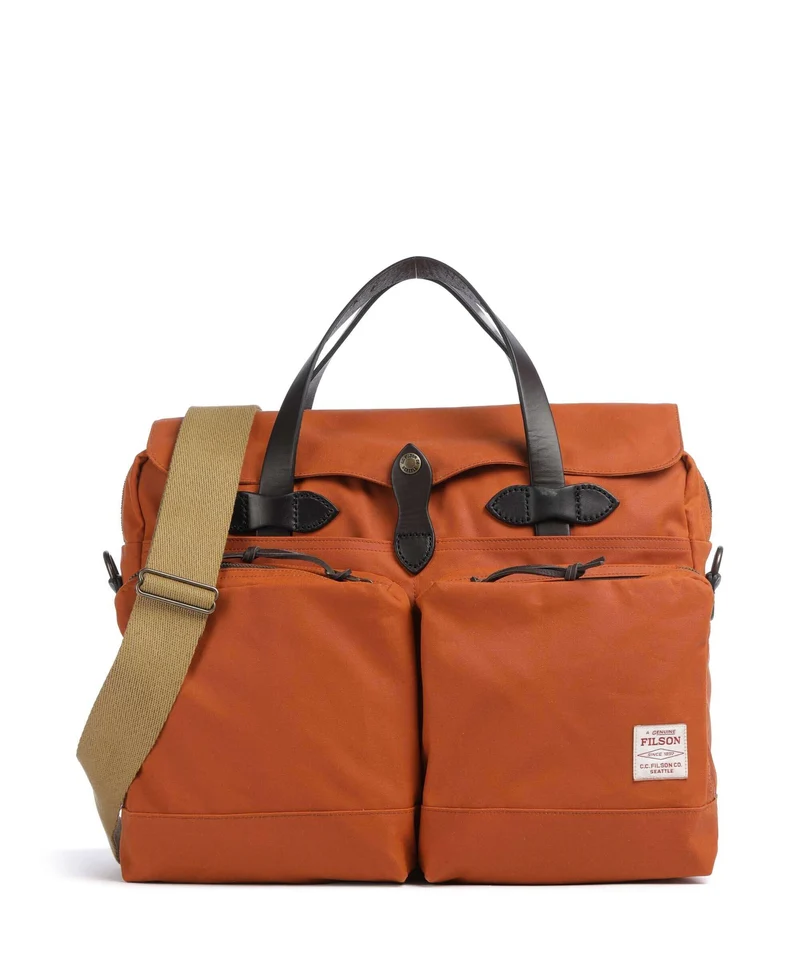 Filson Tin Cloth 24 Hour Aktentasche rust