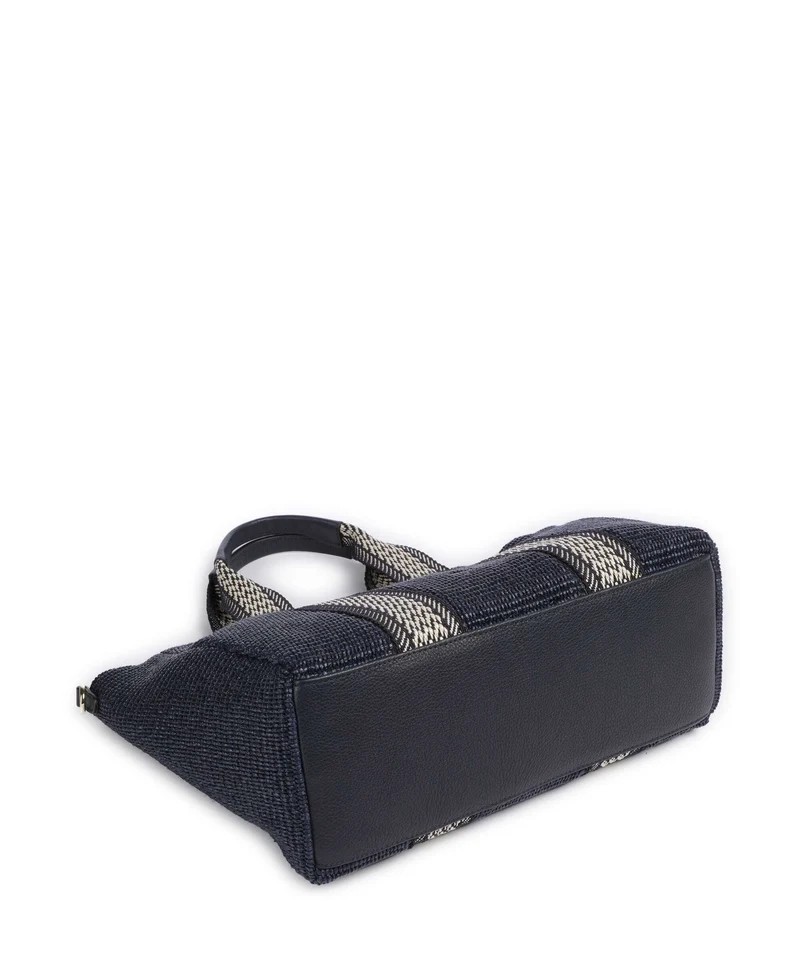 Abro Raffia Kaia Shopper navy