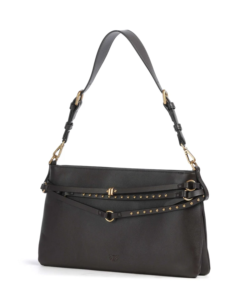 Pinko Belt Classic Schultertasche marrone marasca/antique gold
