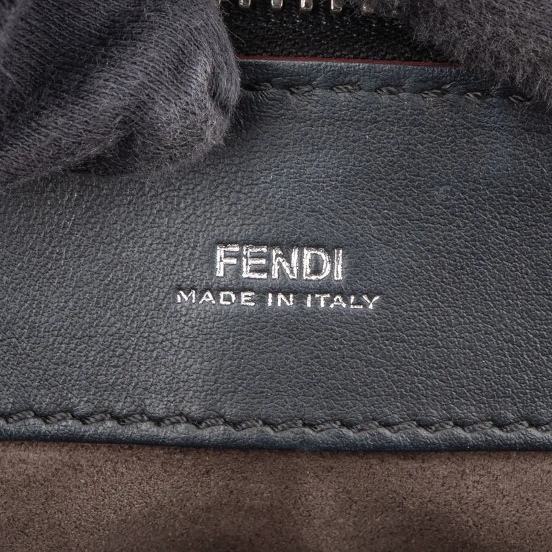 Fendi Bicolor Leather Flowerland 2 in 1 Dotcom Handbag