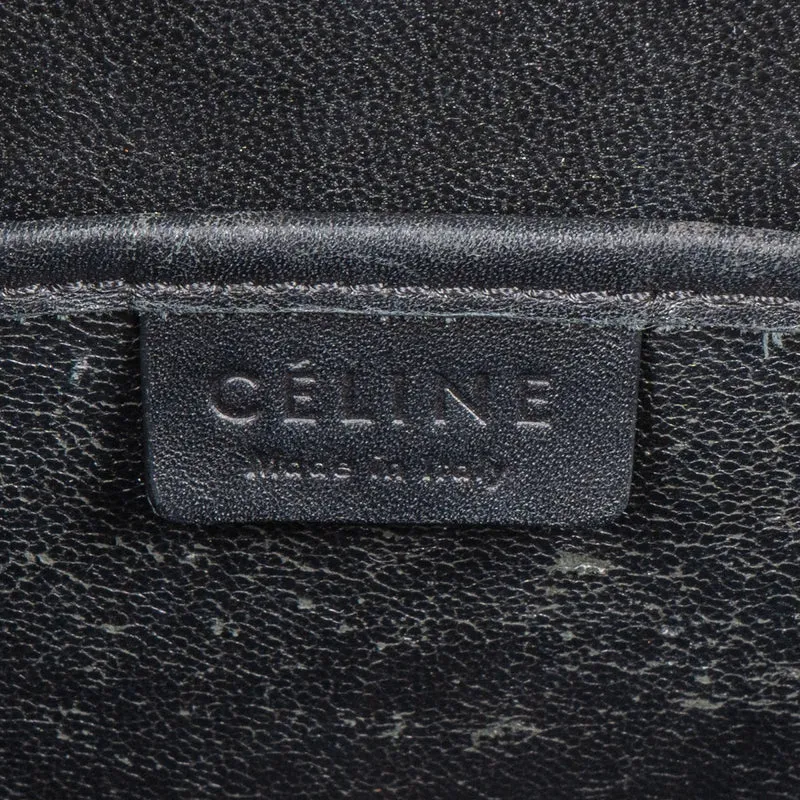 Céline Tricolor Grained Suede & Leather Nano Luggage Handbag