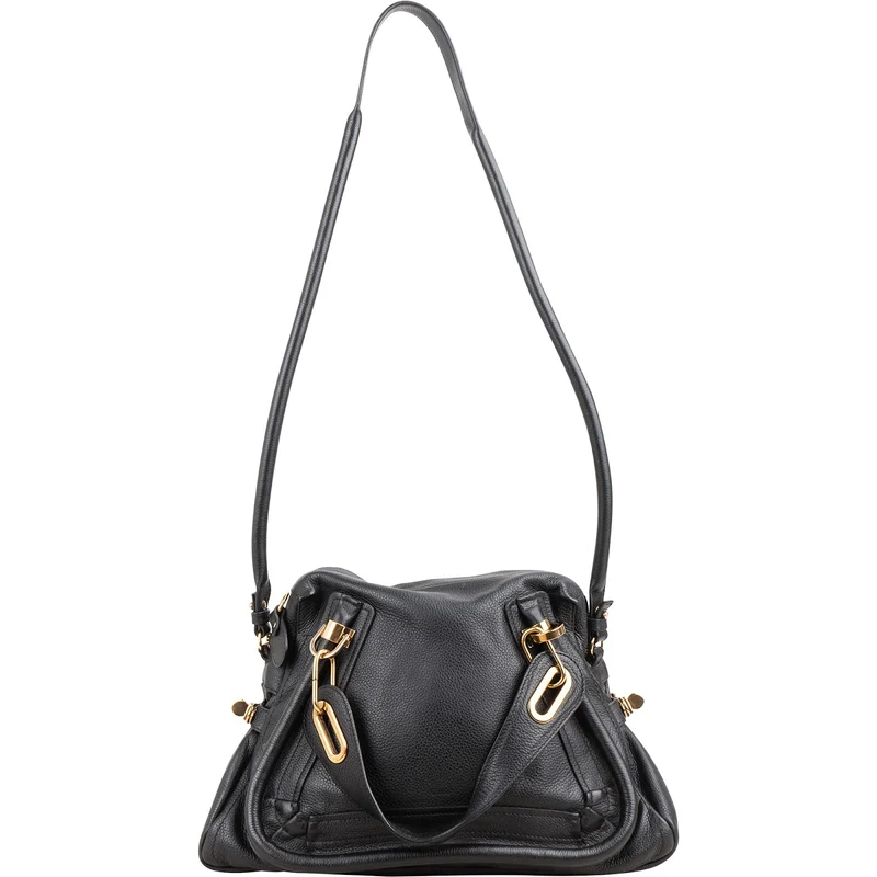 Chloé Pebbled Leather Paraty Shoulder Handbag