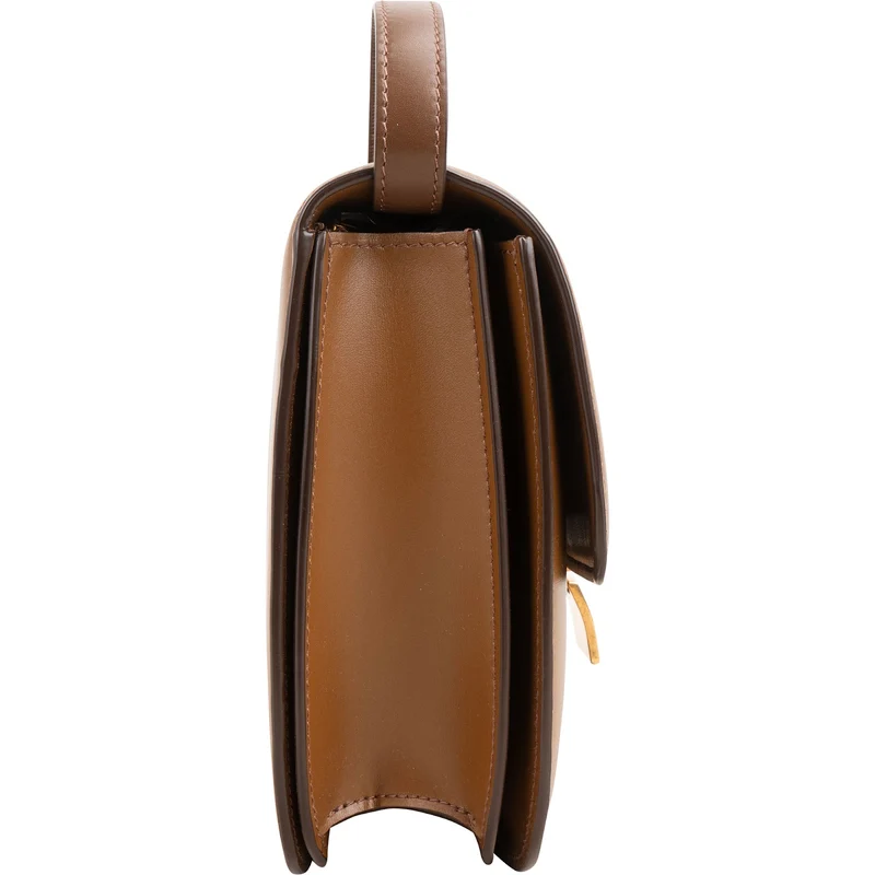 Celine Brown Calfskin Classic Box Crossbody Bag