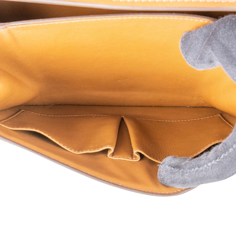 Celine Brown Calfskin Classic Box Crossbody Bag