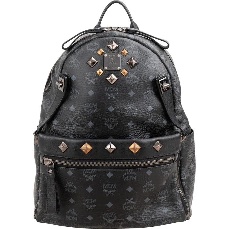 MCM Monogram Visetos Stark Studded 2 in 1 Backpack