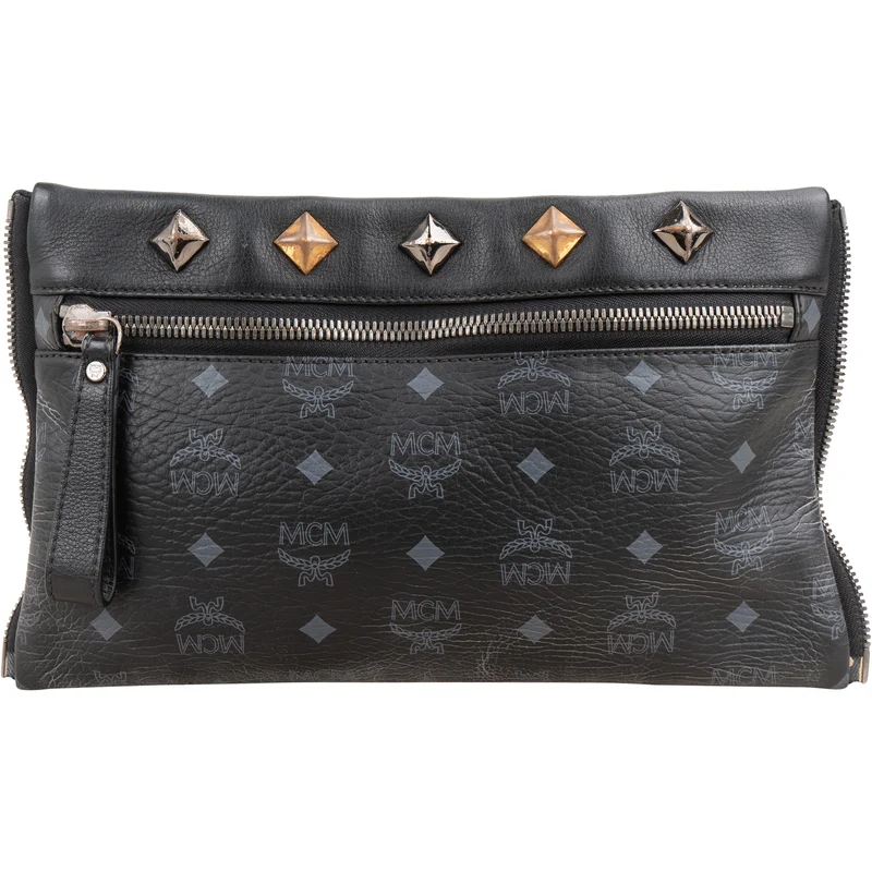 MCM Monogram Visetos Stark Studded 2 in 1 Backpack