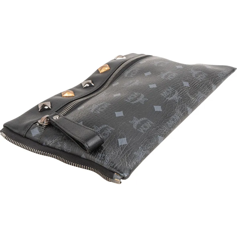 MCM Monogram Visetos Stark Studded 2 in 1 Backpack
