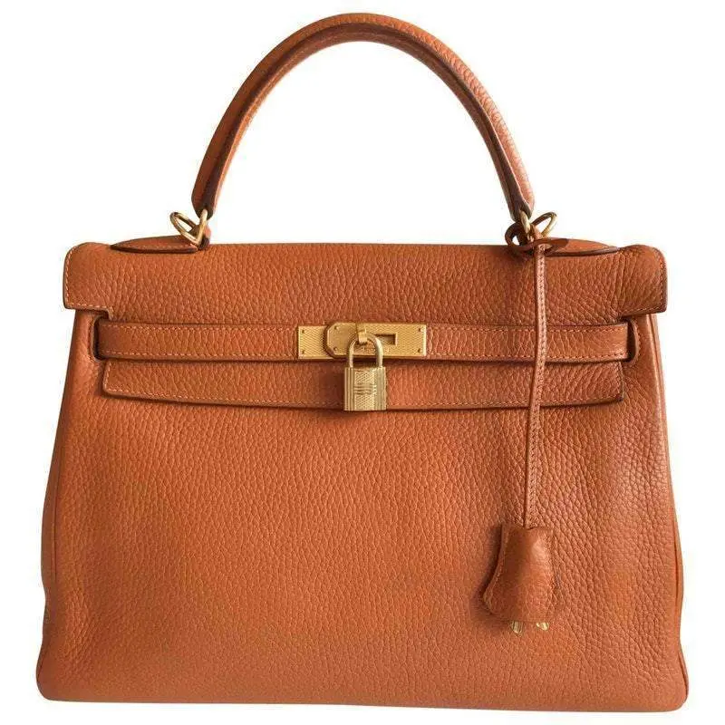 Hermes Kelly 32 Clemence Orange