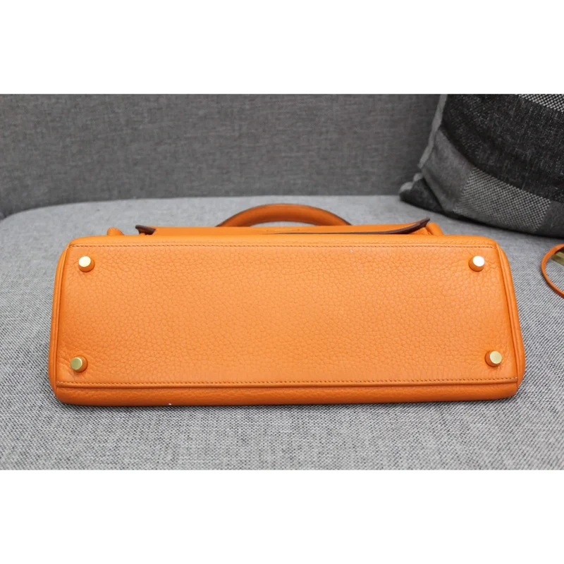 Hermes Kelly 32 Clemence Orange