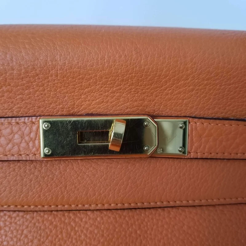 Hermes Kelly 32 Clemence Orange