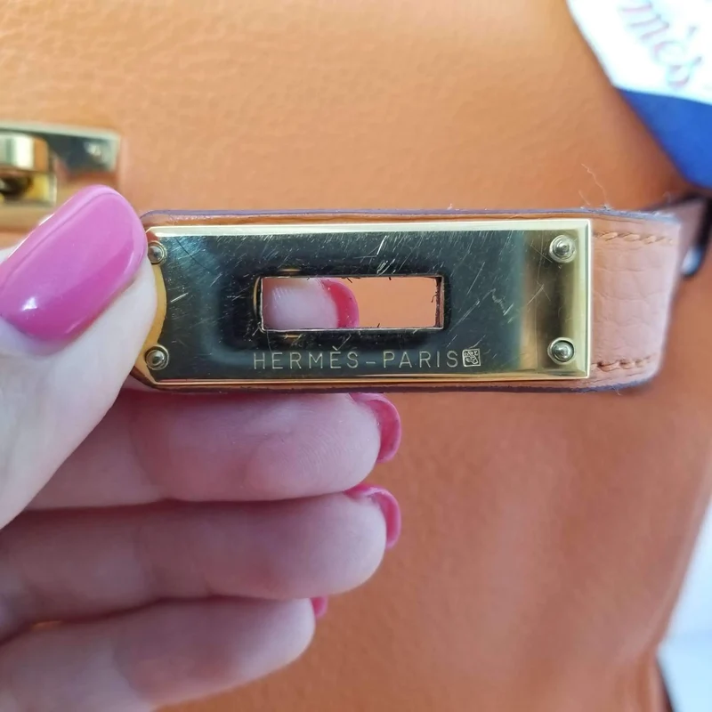 Hermes Kelly 32 Clemence Orange